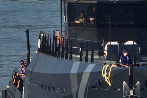 04 September 2023 - 17:14:04
Arriving at Dartmouth's town jetty.
-----------------------
Royal Navy experimental vessel XV Patrick Blackett